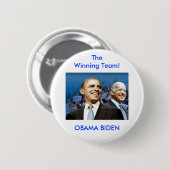 Obama Biden Ronde Button 5,7 Cm (Voorkant /achterkant)