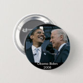 obama biden ronde button 5,7 cm (Voorkant /achterkant)