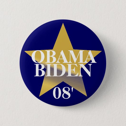 Obama Biden Ronde Button 5,7 Cm (Voorkant)