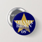 Obama Biden Ronde Button 5,7 Cm (Voorkant /achterkant)