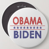 Obama-Biden Ronde Button 6,0 Cm (Voorkant /achterkant)