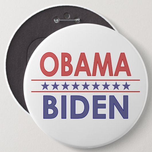 Obama-Biden Ronde Button 6,0 Cm (Voorkant /achterkant)