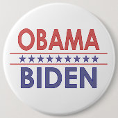 Obama-Biden Ronde Button 6,0 Cm (Voorkant)