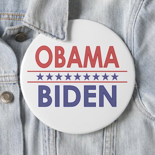 Obama-Biden Ronde Button 6,0 Cm (In situ)
