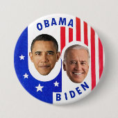 Obama Biden Ronde Button 7,6 Cm (Voorkant)
