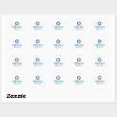 Obama Biden Ronde Sticker (Vel)