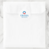 Obama Biden Ronde Sticker (Tas)