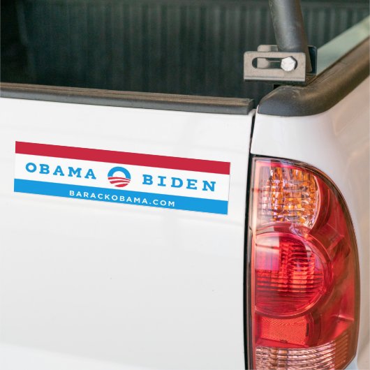 Obama Biden (rood, wit en blauw) Bumpersticker (Op Truck)