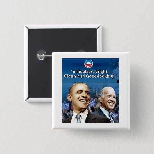 Obama/Biden Square Button (Voorkant /achterkant)
