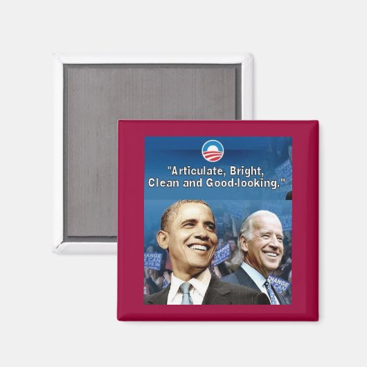 Obama Biden Square Magnet (Voorkant / Achterkant)