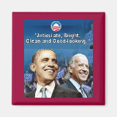 Obama Biden Square Magnet (Voorkant)