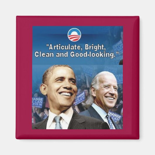 Obama Biden Square Magnet (Voorkant)