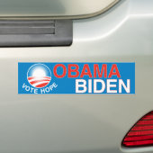 Obama Biden - Stemming: hoop Bumpersticker (Op auto)