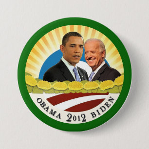Obama & Biden Sunshine Ronde Button 7,6 Cm