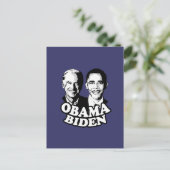 Obama Biden T-shirt Briefkaart (Staand voorkant)