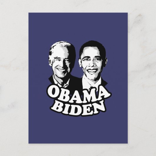 Obama Biden T-shirt Briefkaart (Voorkant)