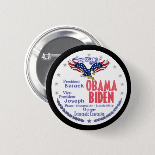 Obama Biden Ticket Button (Voorkant /achterkant)