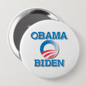 OBAMA BIDEN TWEE NAMEN -.png Ronde Button 4,0 Cm (Voorkant /achterkant)