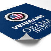 Obama Biden VETERANS Poster (Hoek)