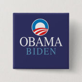 Obama Biden Vierkante Button 5,1 Cm (Voorkant)