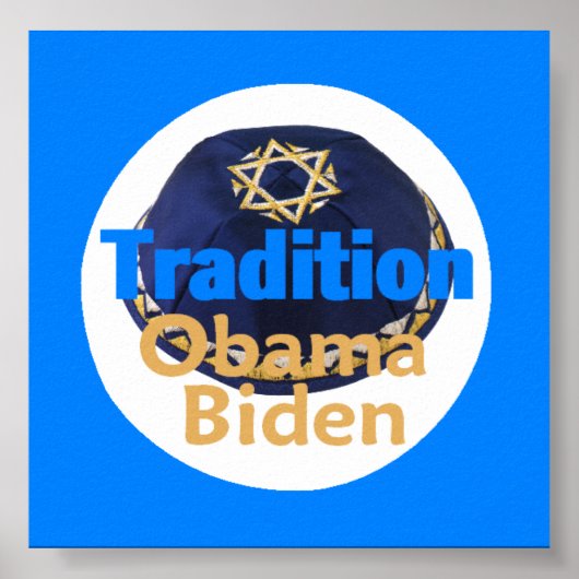 Obama Biden YARMULKE Poster (Voorkant)