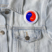 Obama ~ Biden Yin Yang Ronde Button 5,7 Cm (In situ)