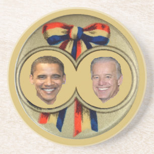 Obama Biden Zandsteen Onderzetter