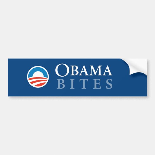Obama Bijt Bumpersticker (Voorkant)