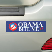 obama bijt me 12 bumpersticker (Op auto)