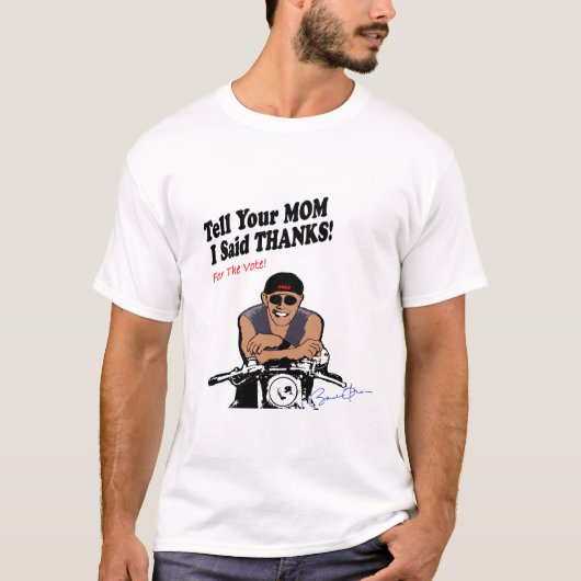 Obama Biker T-shirt (Voorkant)