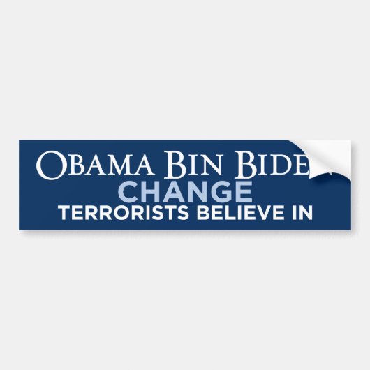 Obama Bin Biden Bumpersticker (Voorkant)