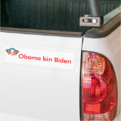 Obama bin Biden duikt op Bumpersticker (Op Truck)