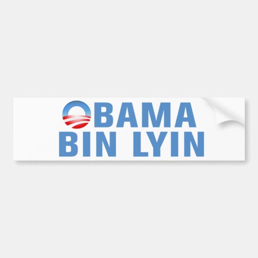 Obama Bin Lyin Bumpersticker (Voorkant)