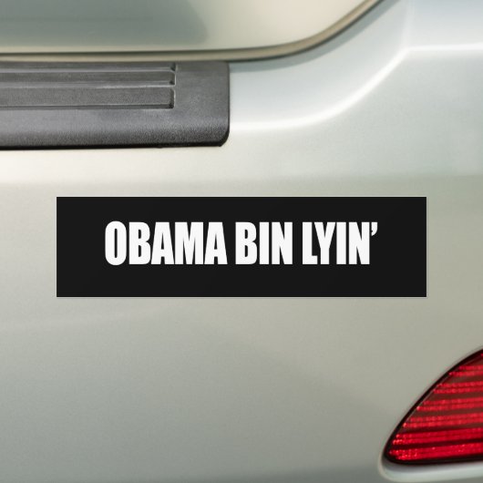 OBAMA BIN LYIN' BUMPERSTICKER (Op auto)