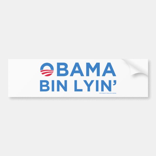 Obama bin Lyin' Bumpersticker (Voorkant)