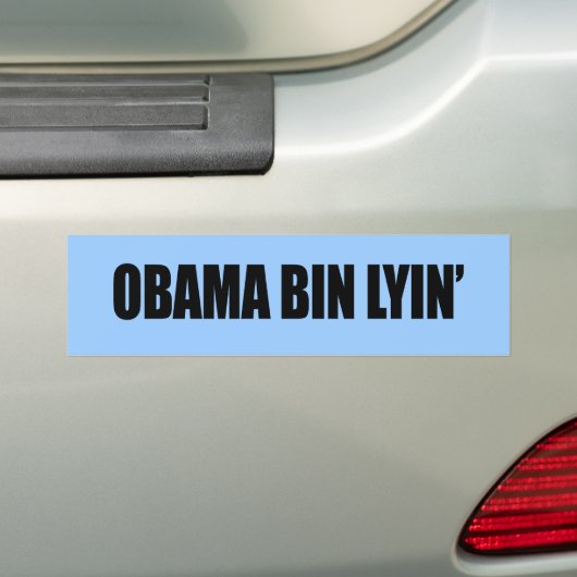 Obama bin lyin' bumpersticker (Op auto)