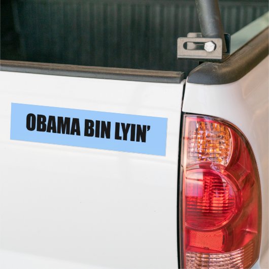 Obama bin lyin' bumpersticker (Op Truck)