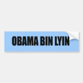 Obama bin lyin' bumpersticker (Voorkant)