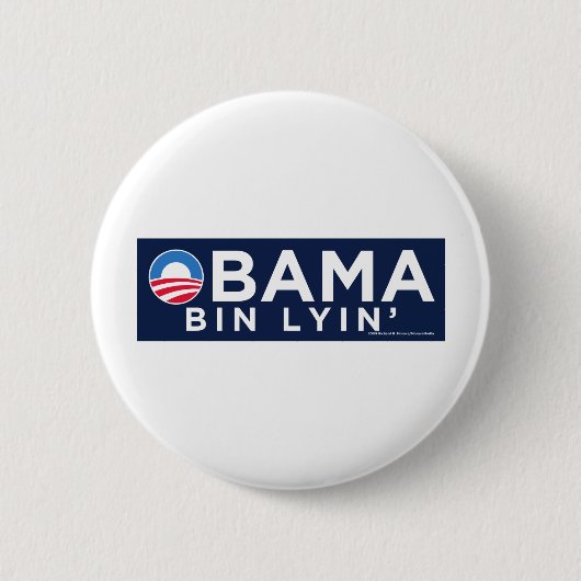 Obama bin Lyin' Ronde Button 5,7 Cm (Voorkant)