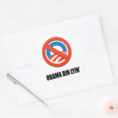 Obama bin lyin' ronde sticker (Envelop)