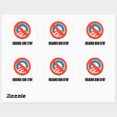 Obama bin lyin' ronde sticker (Vel)