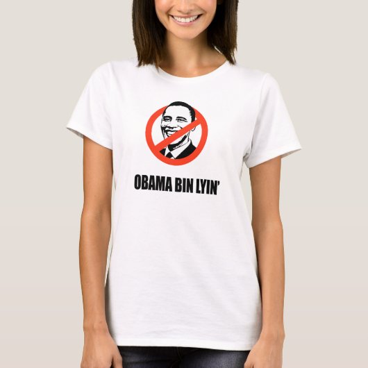 Obama bin lyin' t-shirt (Voorkant)