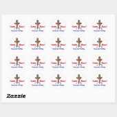 Obama blaast! ronde sticker (Vel)