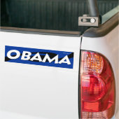 Obama Black op Blue Swirl Design Bumpersticker (Op Truck)