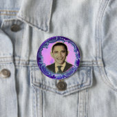 Obama Blacklight Button (In situ)