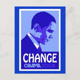 Obama - Blauw Briefkaart wijzigen