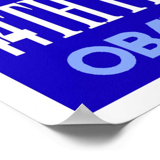 Obama Blue 44e President Poster 3 (Hoek)