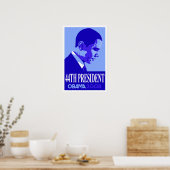 Obama Blue 44e President Poster 3 (Keuken)