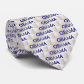 Obama Blue en Silver Inaugural Stropdas (Opgerold)