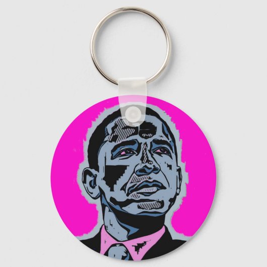 Obama Blue Sleutelhanger (Voorkant)
